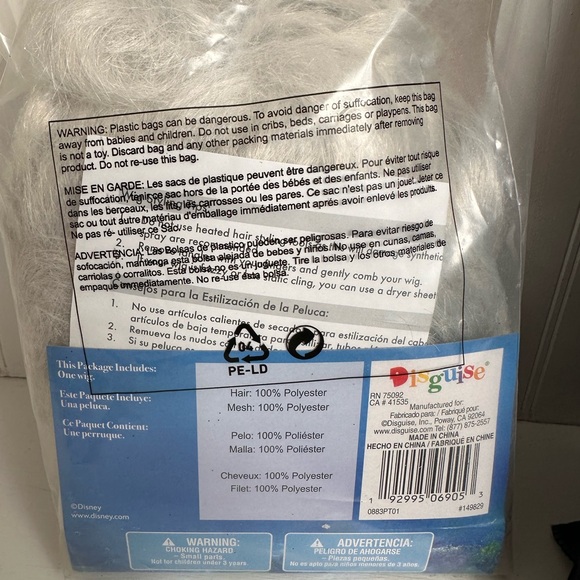 The Little Mermaid URSULA costume with separate wig included - Picture 10 of 13